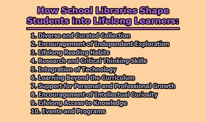 How School Libraries Shape Students into Lifelong Learners - School Library | Benefits of a School Library | How School Libraries Shape Students into Lifelong Learners