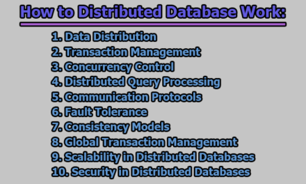 How to Distributed Database Work