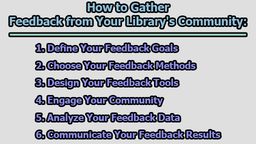 How to Gather Feedback from Your Librarys Community - How to Gather Feedback from Your Library's Community