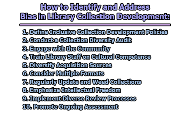 How to Identify and Address Bias in Library Collection Development