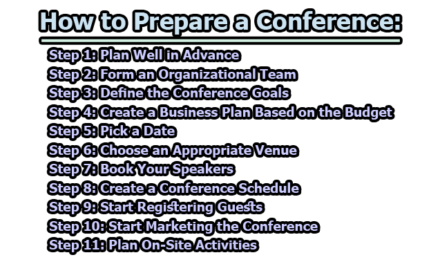 How to Prepare a Conference
