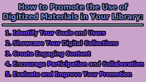 How to Promote the Use of Digitized Materials in Your Library