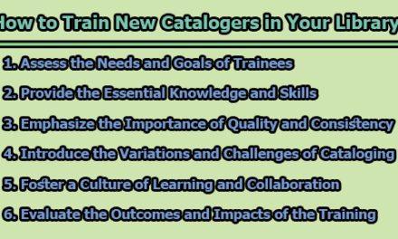 How to Train New Catalogers in Your Library