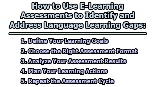 How to Use E-Learning Assessments to Identify and Address Language Learning Gaps