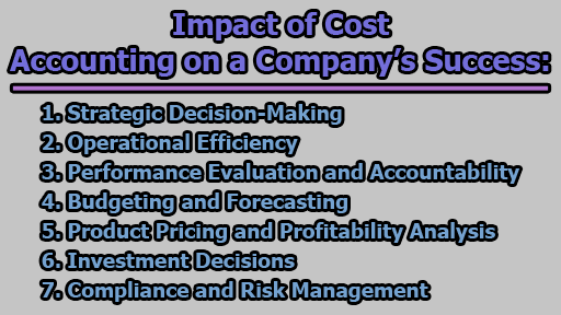 Impact of Cost Accounting on a Company’s Success