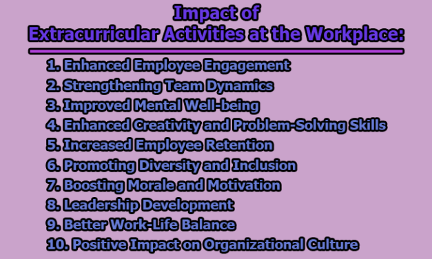 Impact of Extracurricular Activities at the Workplace