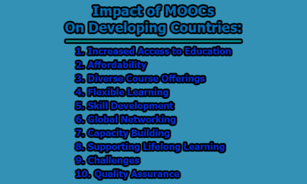 Impact of MOOCs on Developing Countries