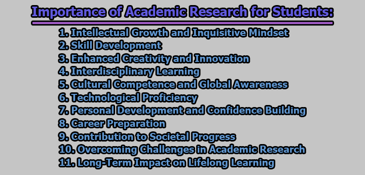 Importance of Academic Research for Students