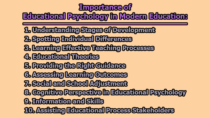 Importance Of Educational Psychology In Modern Education