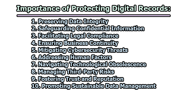 Importance of Protecting Digital Records - Importance of Protecting Digital Records