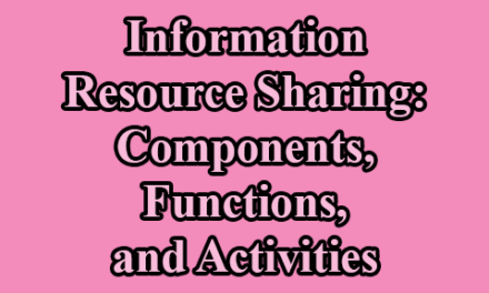 Information Resource Sharing: Components, Functions, and Activities