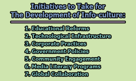 Info-culture | Features of Info-culture | Initiatives to Take for the Development of Info-culture