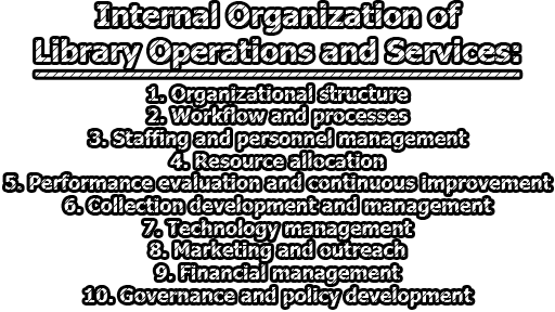 Internal Organization of Library Operations and Services