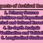 Key Aspects of Archival Research