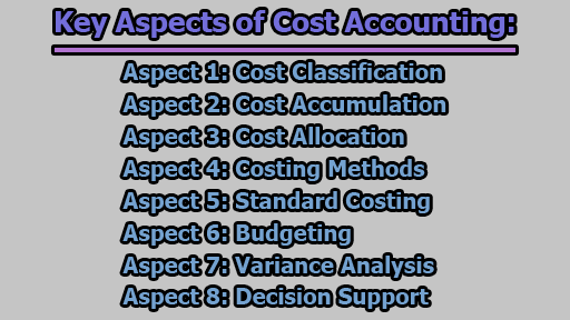Key Aspects of Cost Accounting