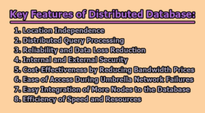 Key Features of Distributed Database | Library & Information Management