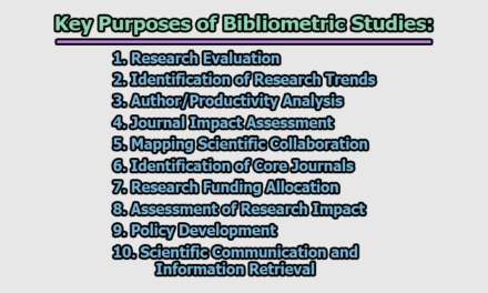 Key Purposes of Bibliometric Studies