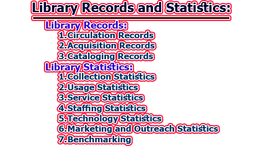 Library Records and Statistics