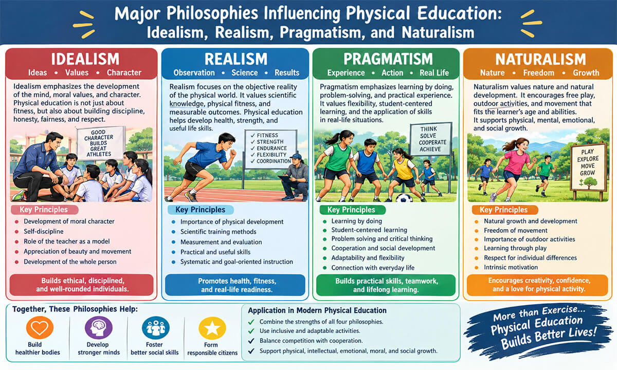 Major Philosophies Influencing Physical Education: Idealism, Realism, Pragmatism, and Naturalism Major Philosophies Influencing Physical Education - Major Philosophies Influencing Physical Education: Idealism, Realism, Pragmatism, and Naturalism