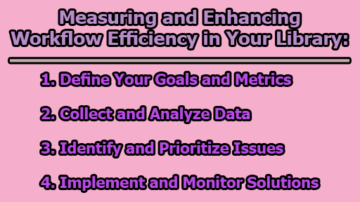 Measuring and Enhancing Workflow Efficiency in Your Library