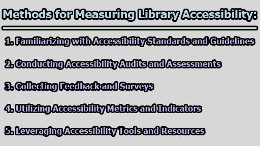 Methods for Measuring Library Accessibility - Methods for Measuring Library Accessibility