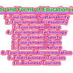 New Trends and Forms of Education in Tourism