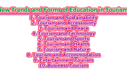New Trends and Forms of Education in Tourism