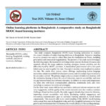 Online learning platforms in Bangladesh: A comparative study on Bangladeshi MOOC-based learning institutes
