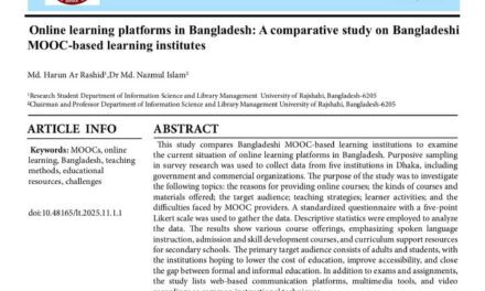Online learning platforms in Bangladesh: A comparative study on Bangladeshi MOOC-based learning institutes