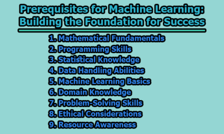 Prerequisites for Machine Learning: Building the Foundation for Success