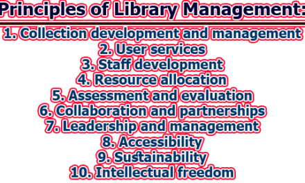 Principles of Library Management
