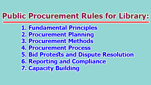 Public Procurement Rules for Library