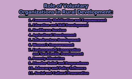 Role of Voluntary Organizations in Rural Development