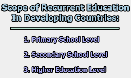 Scope of Recurrent Education in Developing Countries