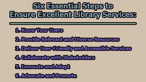 Six Essential Steps to Ensure Excellent Library Services
