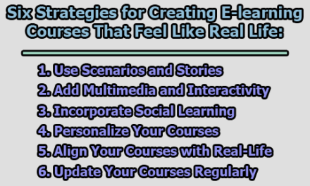 Six Strategies for Creating E-learning Courses That Feel Like Real Life