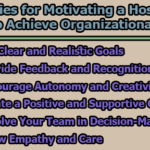 Strategies for Motivating a Hospitality Team to Achieve Organizational Goals