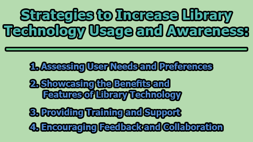 Strategies to Increase Library Technology Usage and Awareness - Strategies to Increase Library Technology Usage and Awareness