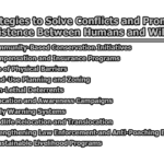 Strategies to Solve Conflicts and Promote Coexistence Between Humans and Wildlife