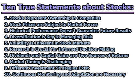 Ten True Statements about Stocks