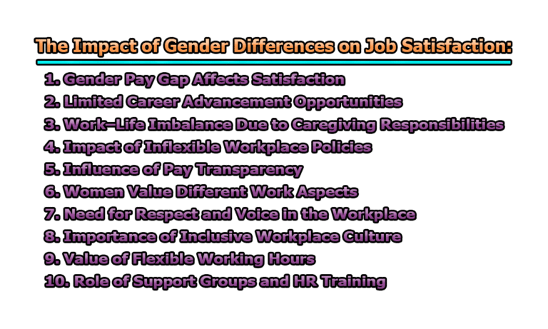 The Impact of Gender Differences on Job Satisfaction - Library ...