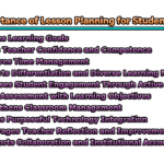 The Importance of Lesson Planning for Student Success