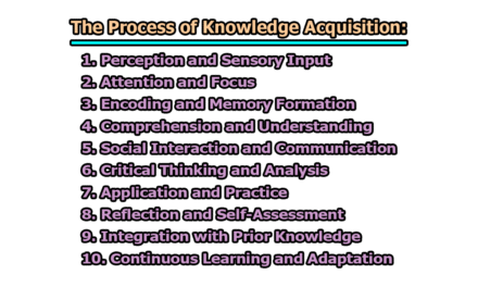The Process of Knowledge Acquisition