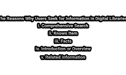 Information Discovery | The Reasons Why Users Seek for Information in Digital Libraries