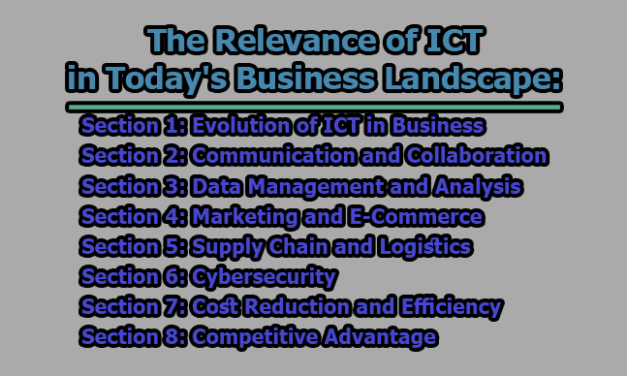 The Relevance of ICT in Today’s Business Landscape