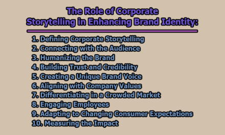 The Role of Corporate Storytelling in Enhancing Brand Identity