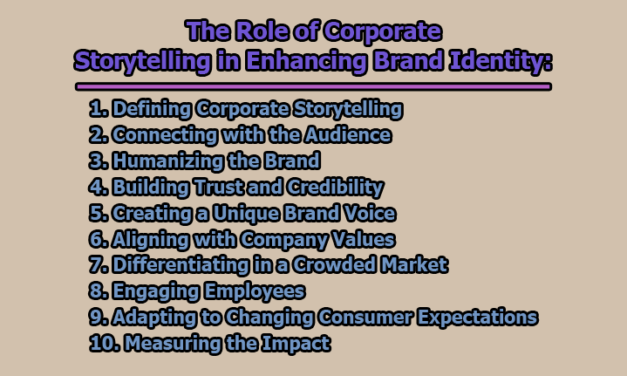 The Role of Corporate Storytelling in Enhancing Brand Identity
