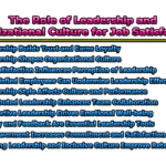 The Role of Leadership and Organizational Culture for Job Satisfaction