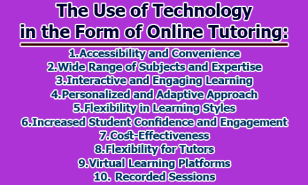 The Use of Technology in the Form of Online Tutoring