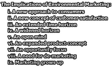The Implications of Environmental Marketing
